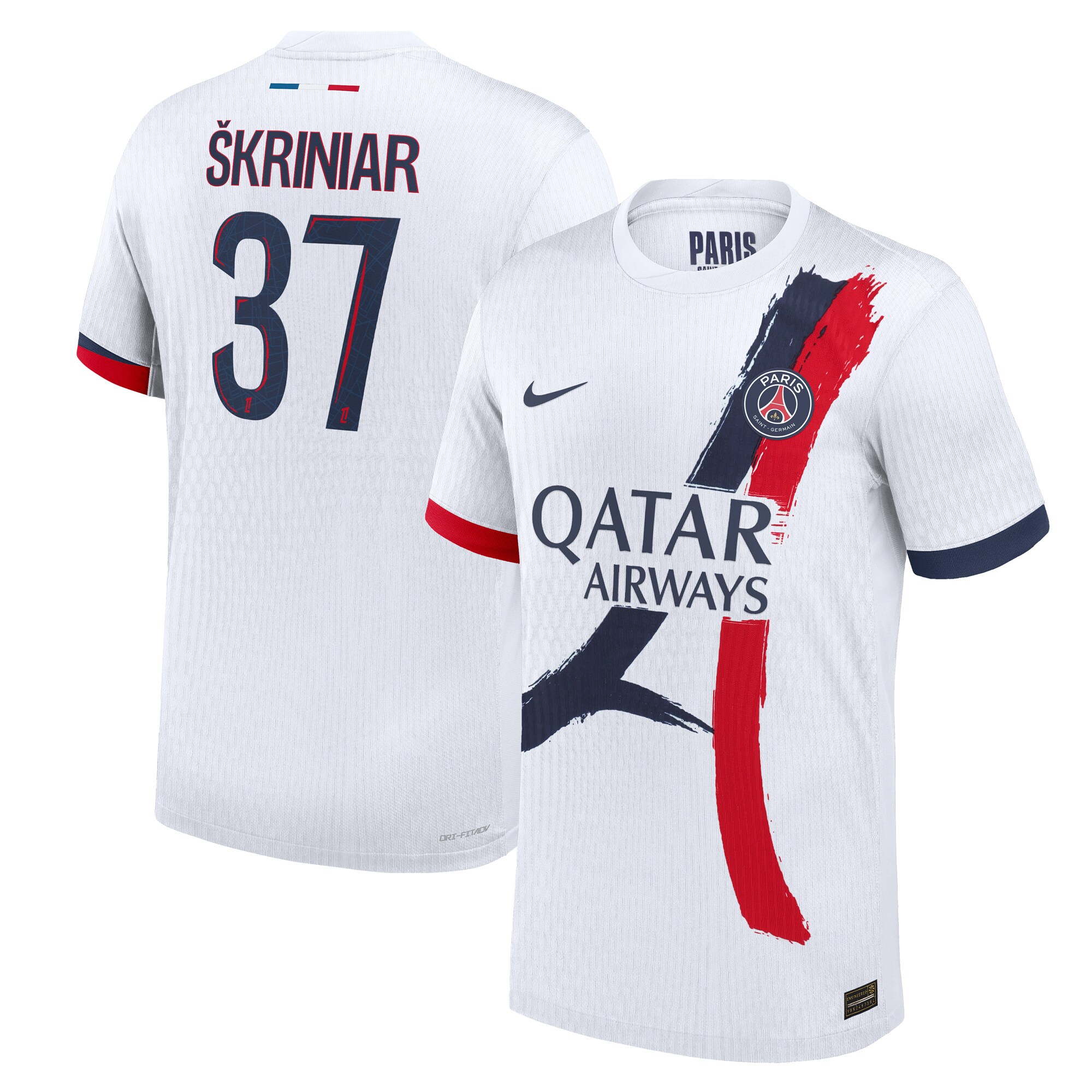 Exklusive psg nike dri-fit adv auswärtsspieltrikot 2024-25 mit skriniar 37-aufdruck Kollektion – Premium Paris Saint Germain Trikots