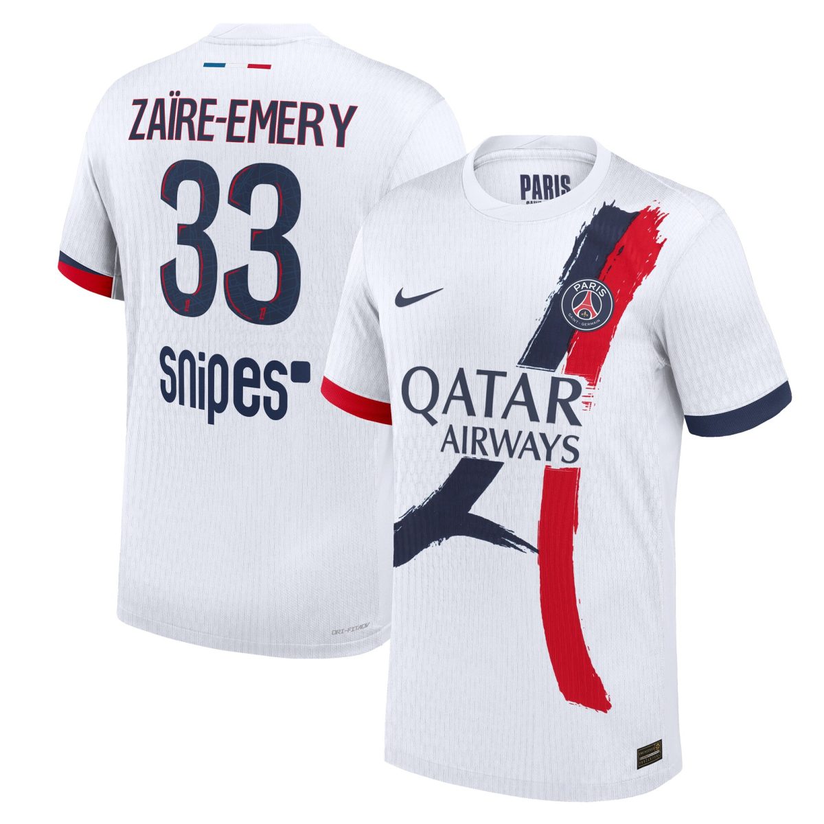 Exklusive psg nike dri-fit adv auswärtsspieltrikot 2024-25 mit zaire-emery 33-aufdruck Kollektion – Premium Paris Saint Germain Trikots
