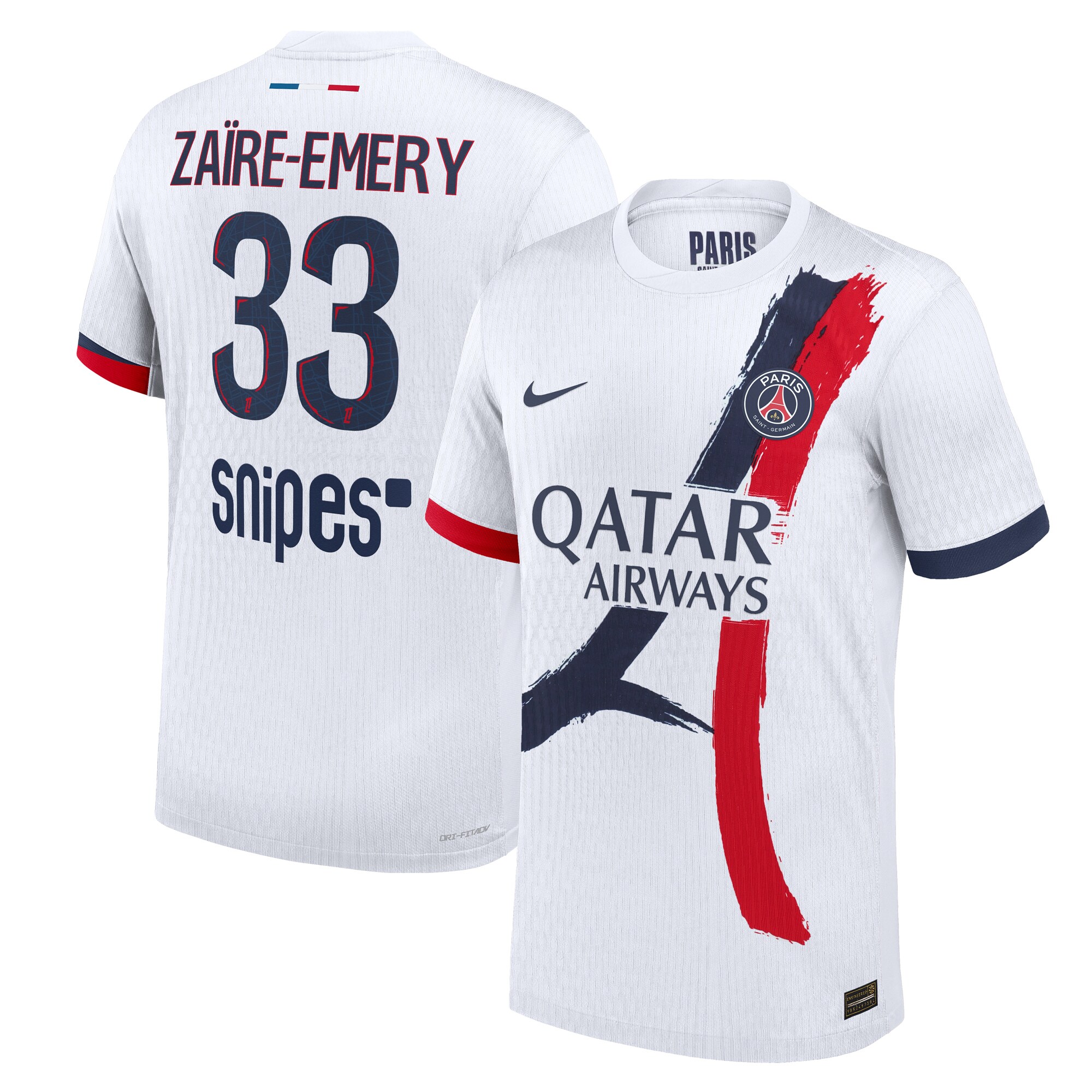 Exklusive psg nike dri-fit adv auswärtsspieltrikot 2024-25 mit zaire-emery 33-aufdruck Kollektion – Premium Paris Saint Germain Trikots