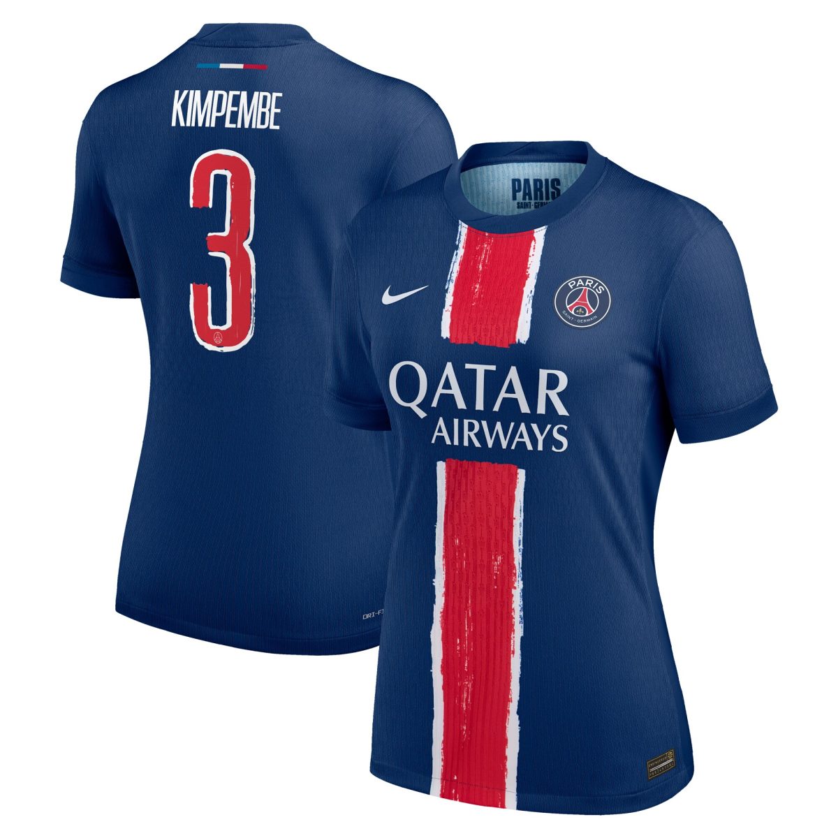 Exklusive psg nike dri-fit adv heimspieltrikot 2024-25 – damen mit cup-aufdruck kimpembe 3 Kollektion – Premium Paris Saint Germain Trikots