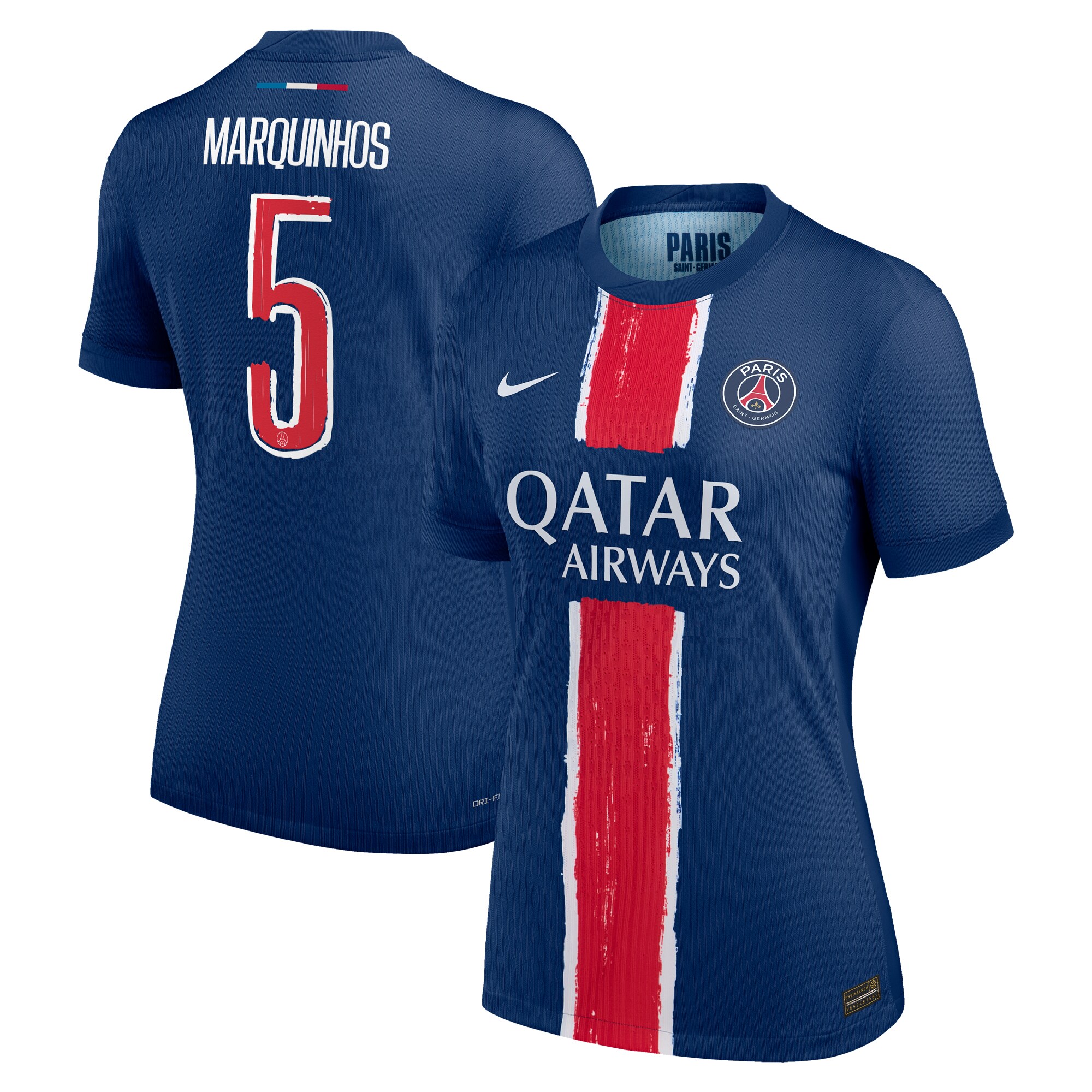 Exklusive psg nike dri-fit adv heimspieltrikot 2024-25 – damen mit cup-aufdruck marquinhos 5 Kollektion – Premium Paris Saint Germain Trikots