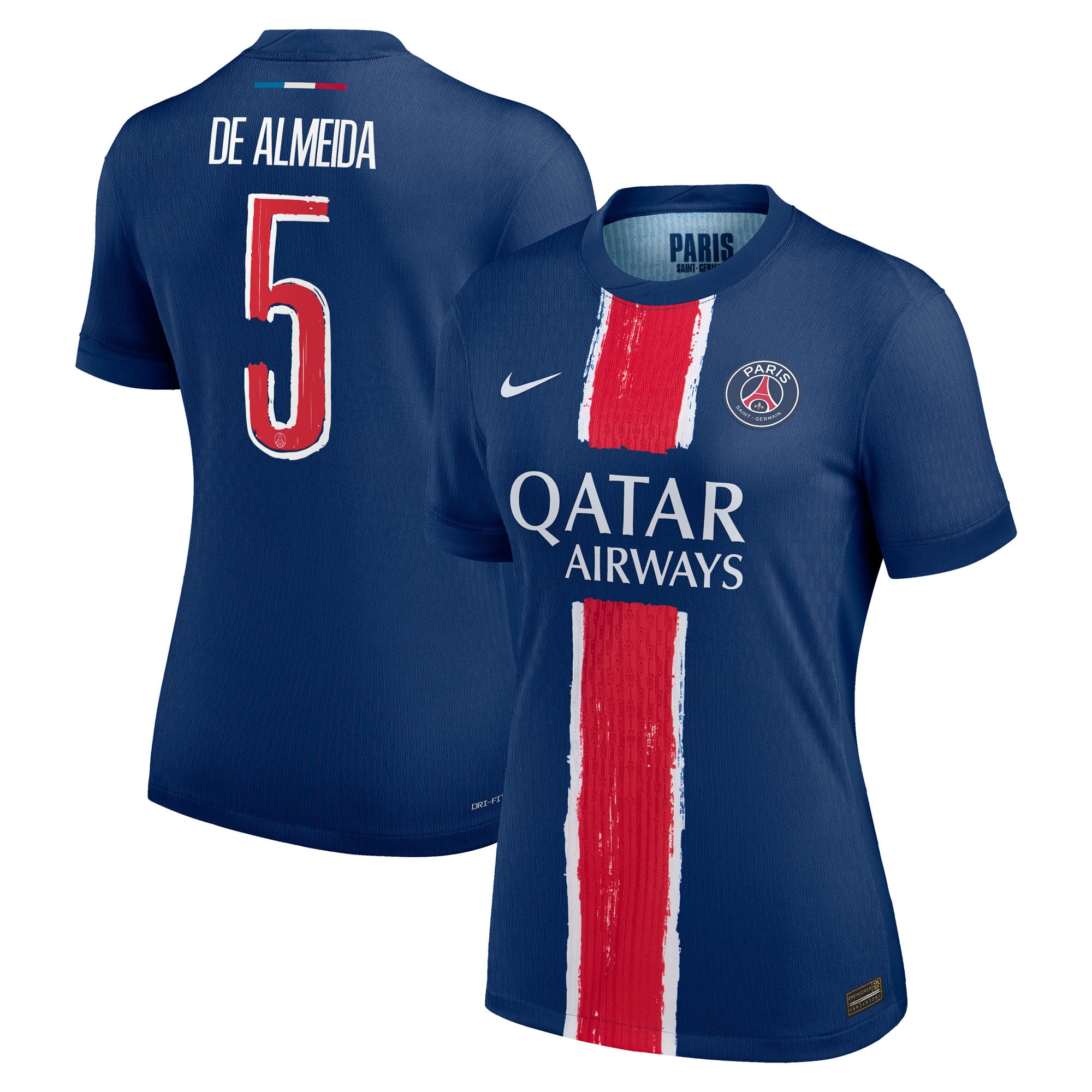 Exklusive psg nike dri-fit adv heimspieltrikot 2024-25 – damen mit de almeida 5-aufdruck Kollektion – Premium Paris Saint Germain Trikots