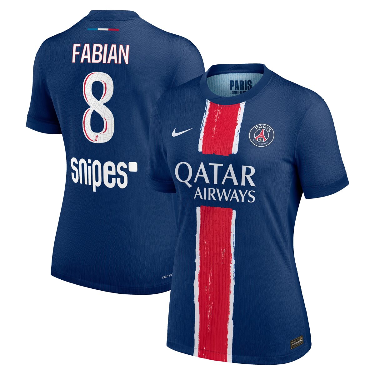 Exklusive psg nike dri-fit adv heimspieltrikot 2024-25 – damen mit fabian 8-aufdruck Kollektion – Premium Paris Saint Germain Trikots