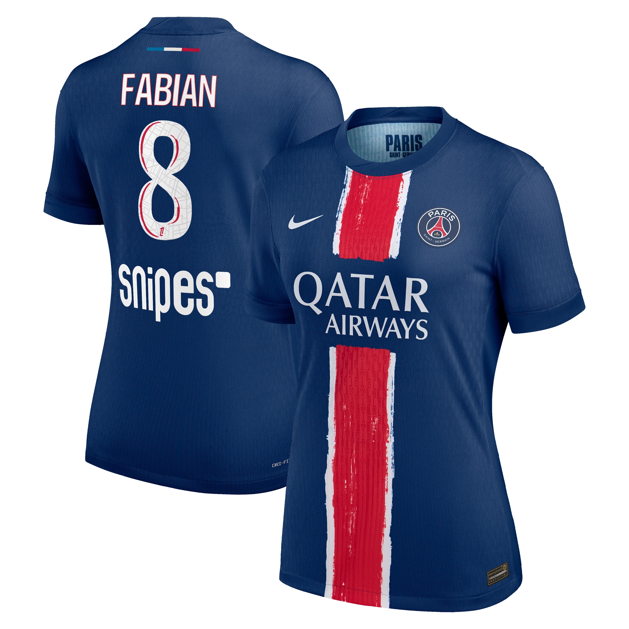 Exklusive psg nike dri-fit adv heimspieltrikot 2024-25 – damen mit fabian 8-aufdruck Kollektion – Premium Paris Saint Germain Trikots