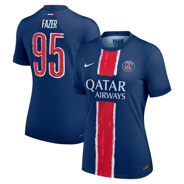 Exklusive psg nike dri-fit adv heimspieltrikot 2024-25 – damen mit fazer 95-aufdruck Kollektion – Premium Paris Saint Germain Trikots