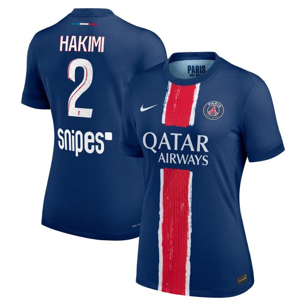 Exklusive psg nike dri-fit adv heimspieltrikot 2024-25 – damen mit hakimi 2-aufdruck Kollektion – Premium Paris Saint Germain Trikots