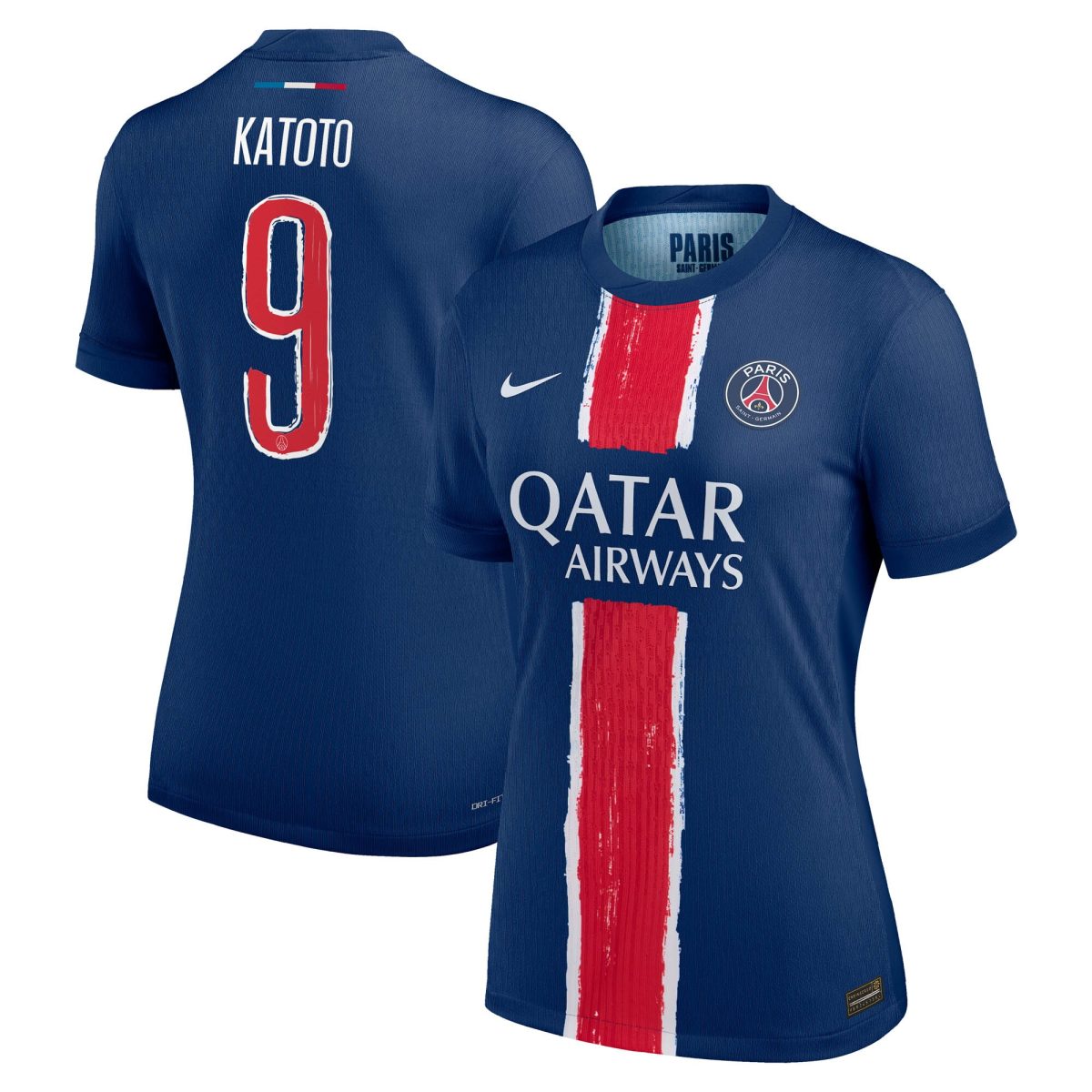 Exklusive psg nike dri-fit adv heimspieltrikot 2024-25 – damen mit katoto 9-aufdruck Kollektion – Premium Paris Saint Germain Trikots