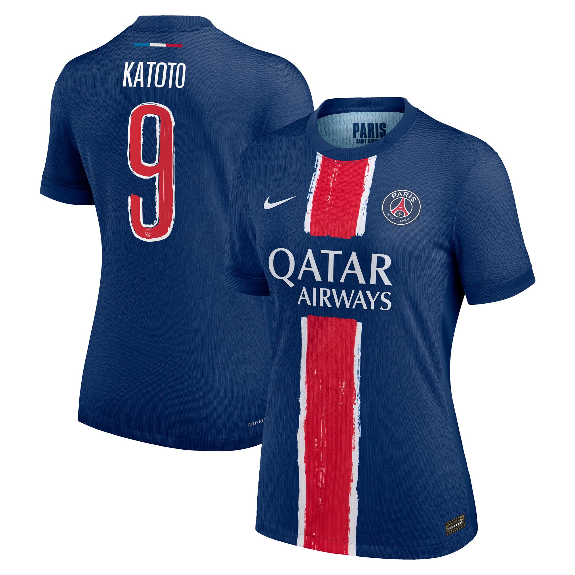Exklusive psg nike dri-fit adv heimspieltrikot 2024-25 – damen mit katoto 9-aufdruck Kollektion – Premium Paris Saint Germain Trikots
