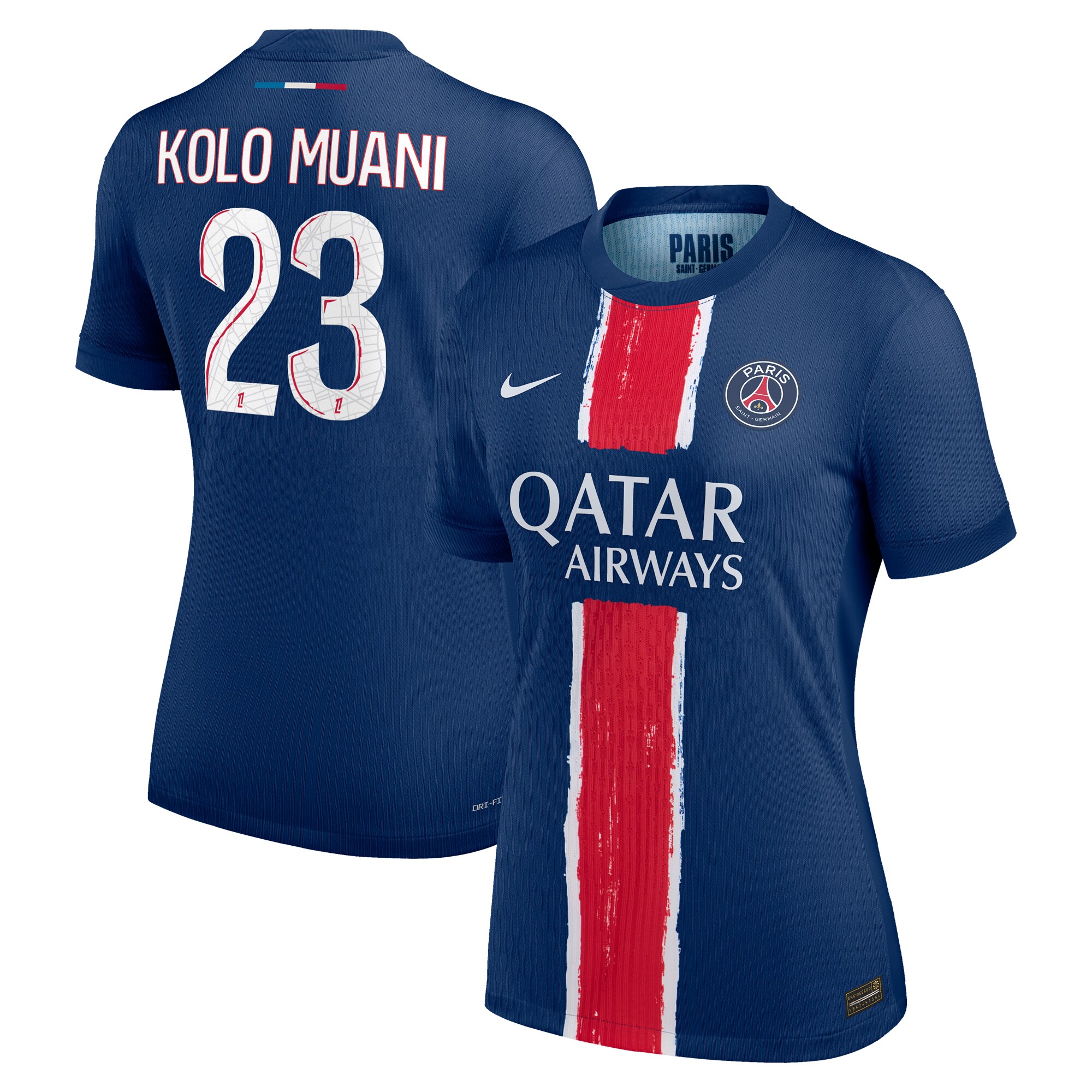 Exklusive psg nike dri-fit adv heimspieltrikot 2024-25 – damen mit kolo muani 23-aufdruck Kollektion – Premium Paris Saint Germain Trikots