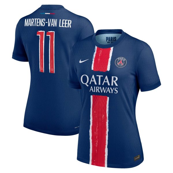 Exklusive psg nike dri-fit adv heimspieltrikot 2024-25 – damen mit martens-van leer 11-aufdruck Kollektion – Premium Paris Saint Germain Trikots