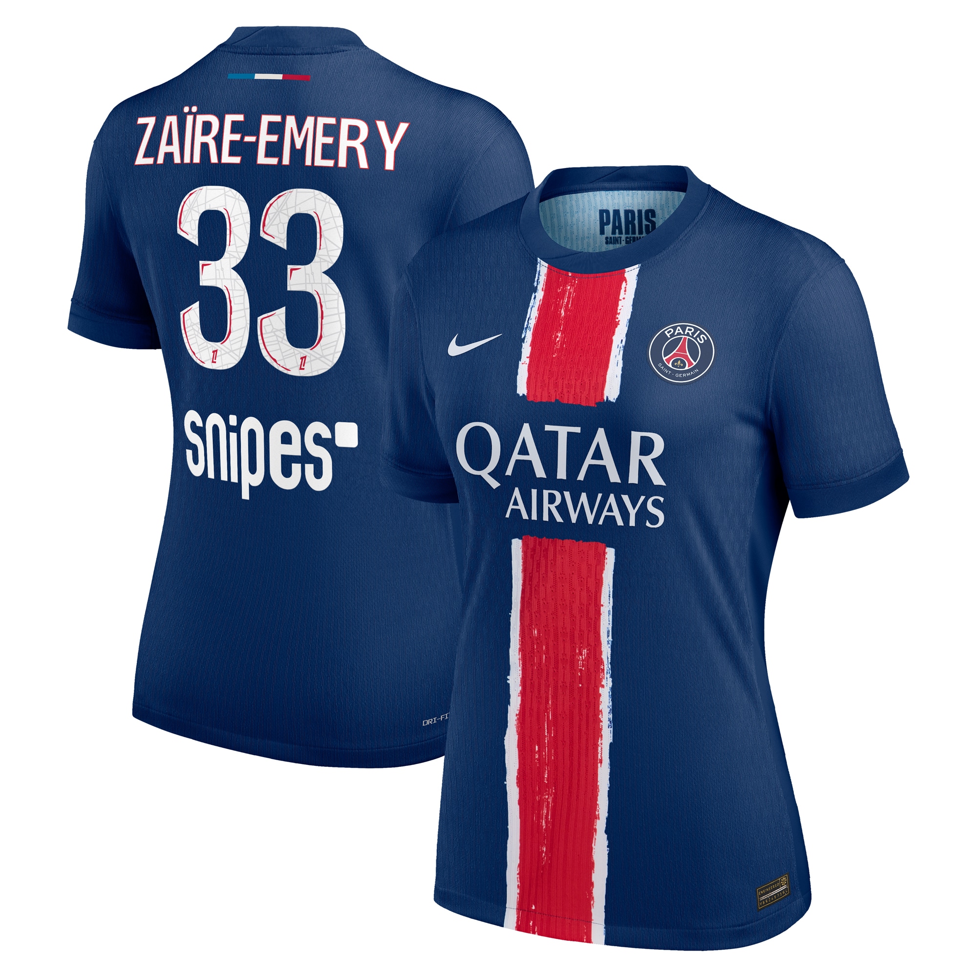 Exklusive psg nike dri-fit adv heimspieltrikot 2024-25 – damen mit zaire-emery 33-aufdruck Kollektion – Premium Paris Saint Germain Trikots