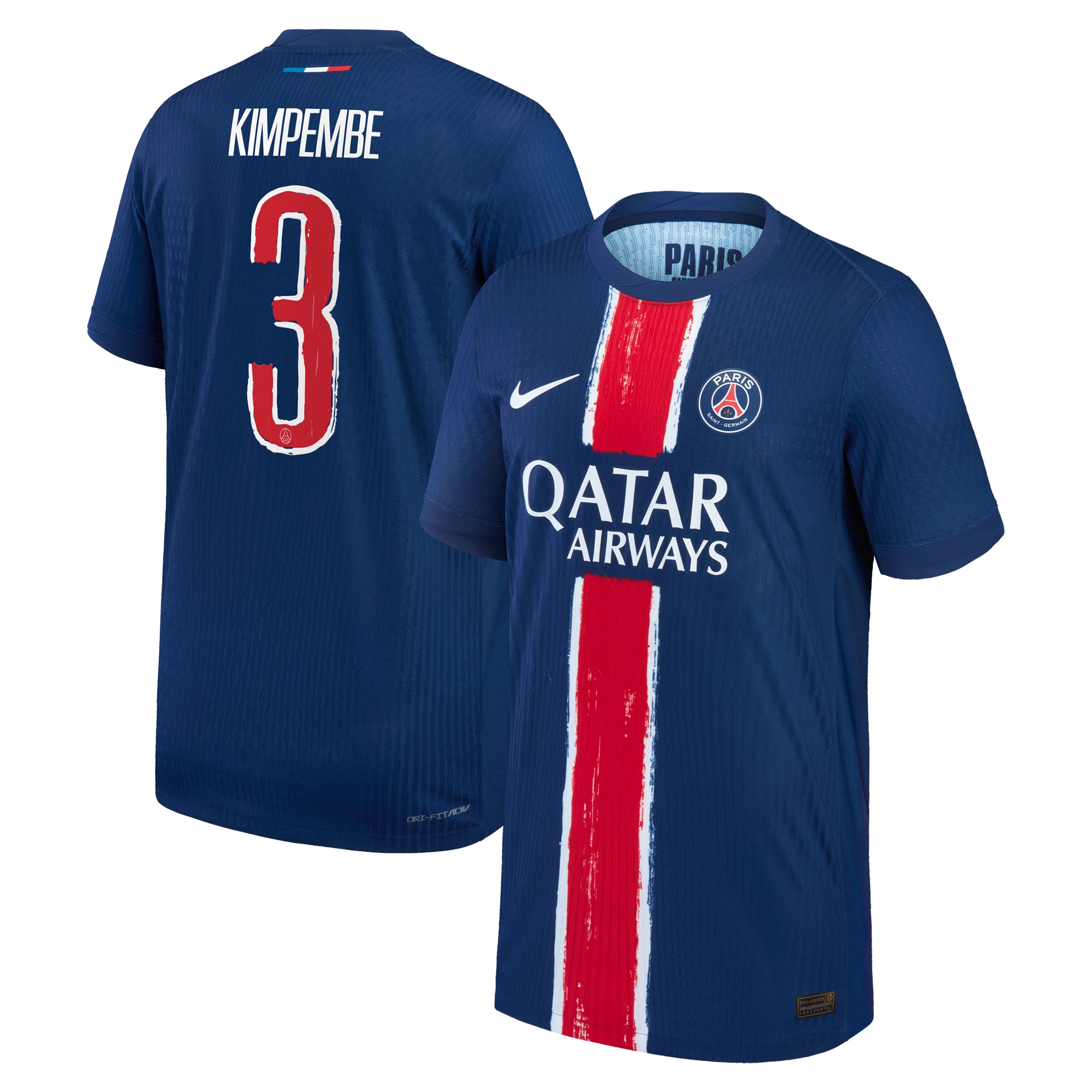 Exklusive psg nike dri-fit adv heimspieltrikot 2024-25 – kinder mit cup-aufdruck kimpembe 3 Kollektion – Premium Paris Saint Germain Trikots