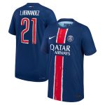 Exklusive psg nike dri-fit adv heimspieltrikot 2024-25 – kinder mit cup-aufdruck l.hernandez 21 Kollektion – Premium Paris Saint Germain Trikots