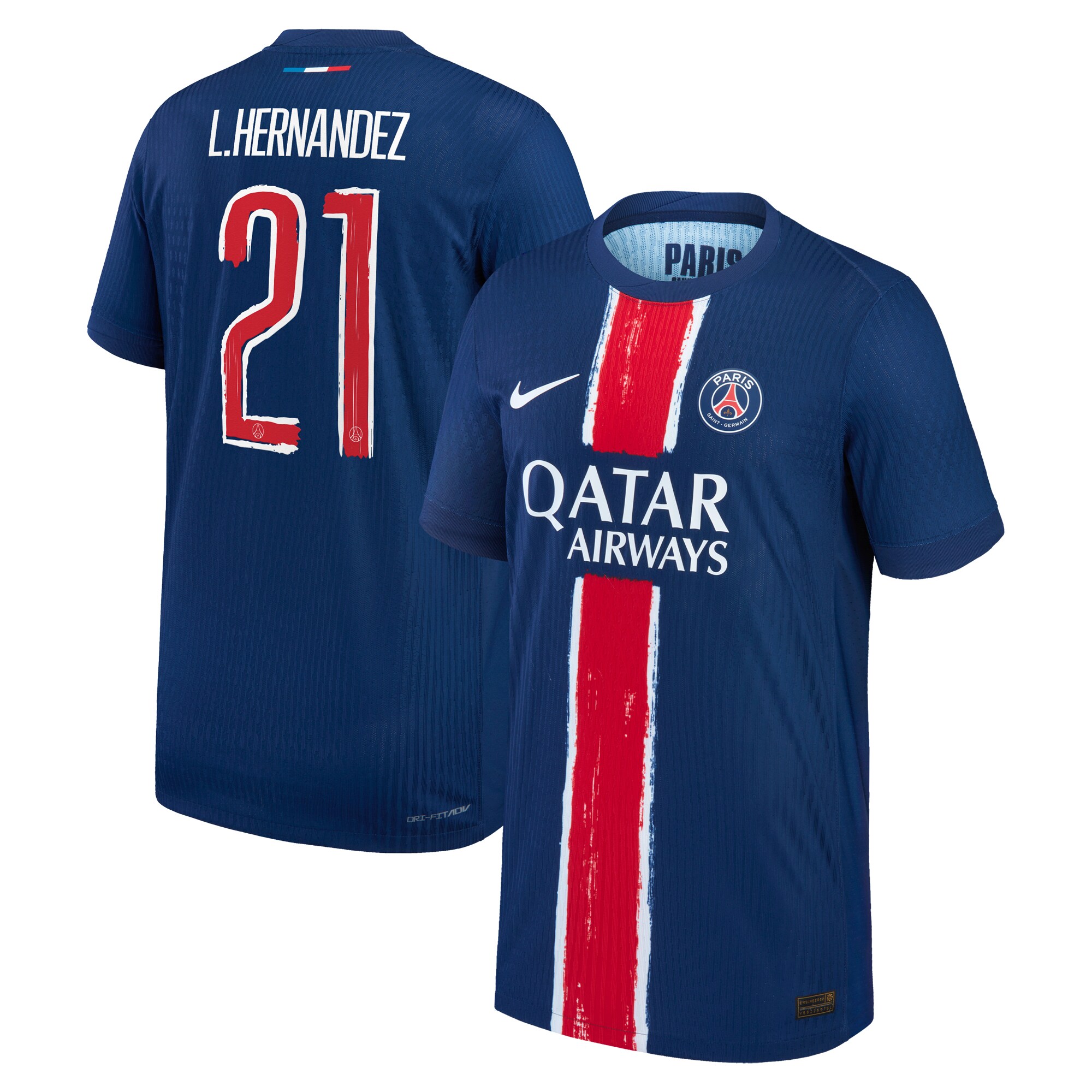 Exklusive psg nike dri-fit adv heimspieltrikot 2024-25 – kinder mit cup-aufdruck l.hernandez 21 Kollektion – Premium Paris Saint Germain Trikots