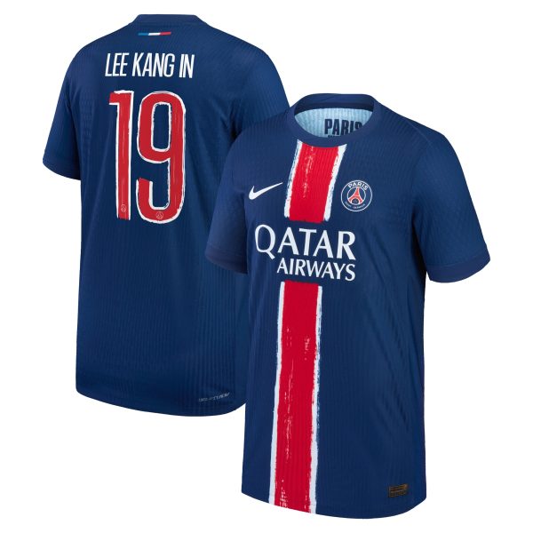 Exklusive psg nike dri-fit adv heimspieltrikot 2024-25 – kinder mit cup-aufdruck lee kang in 19 Kollektion – Premium Paris Saint Germain Trikots
