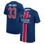 Exklusive psg nike dri-fit adv heimspieltrikot 2024-25 – kinder mit cup-aufdruck zaire-emery 33 Kollektion – Premium Paris Saint Germain Trikots