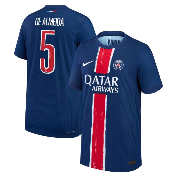 Exklusive psg nike dri-fit adv heimspieltrikot 2024-25 – kinder mit de almeida 5-aufdruck Kollektion – Premium Paris Saint Germain Trikots