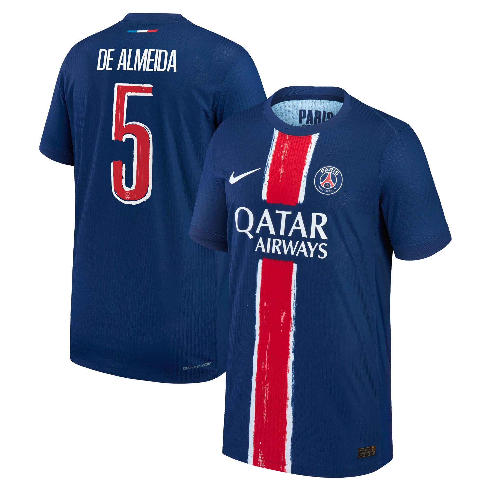 Exklusive psg nike dri-fit adv heimspieltrikot 2024-25 – kinder mit de almeida 5-aufdruck Kollektion – Premium Paris Saint Germain Trikots