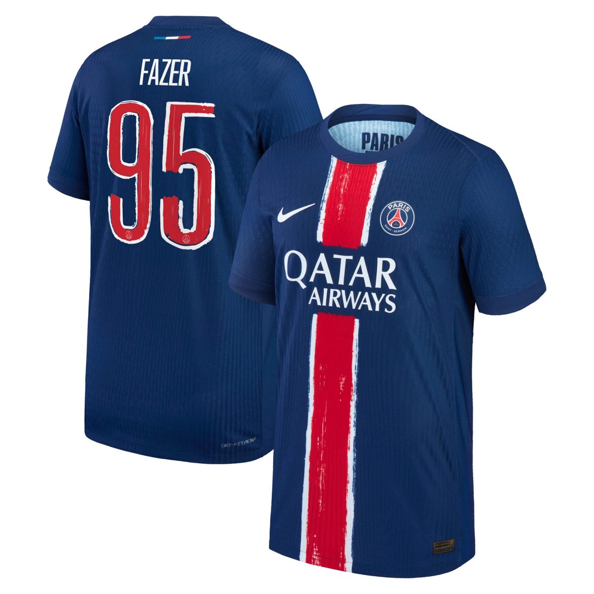 Exklusive psg nike dri-fit adv heimspieltrikot 2024-25 – kinder mit fazer 95-aufdruck Kollektion – Premium Paris Saint Germain Trikots