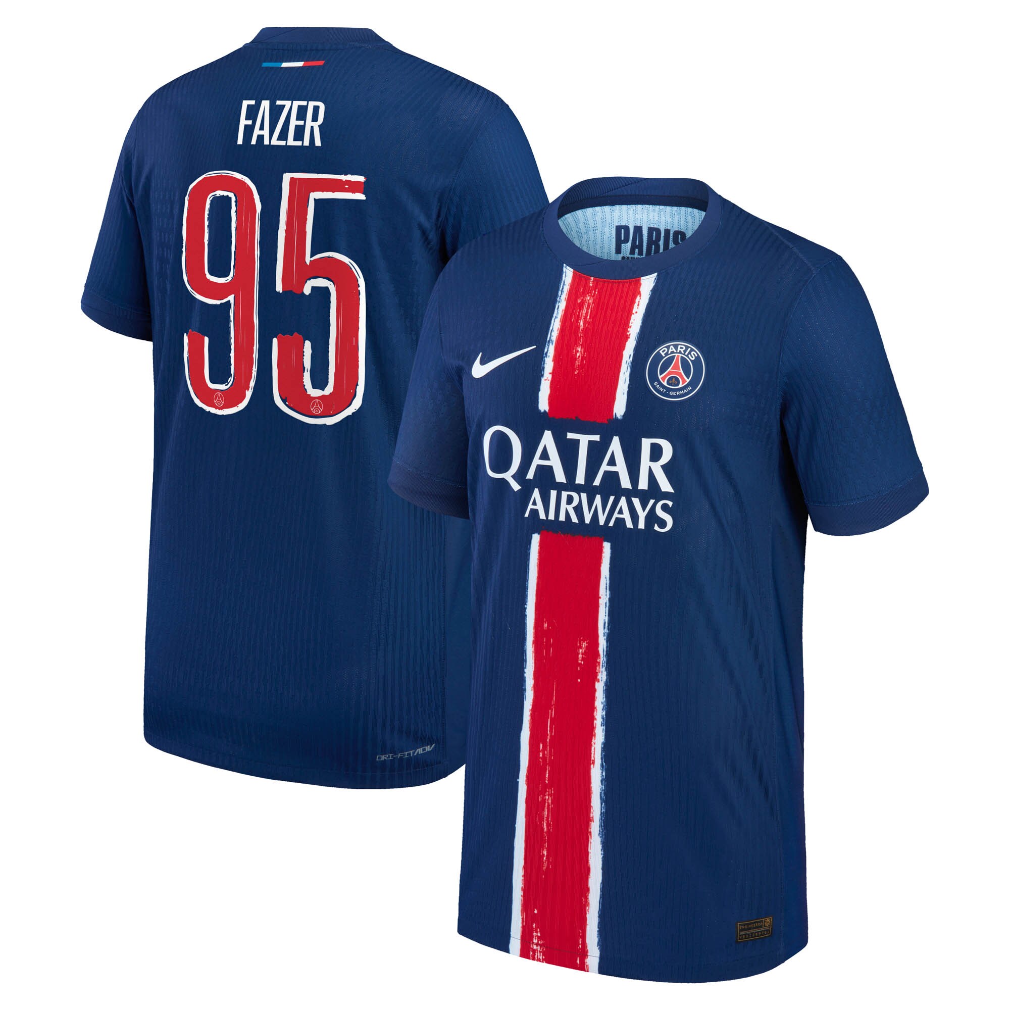 Exklusive psg nike dri-fit adv heimspieltrikot 2024-25 – kinder mit fazer 95-aufdruck Kollektion – Premium Paris Saint Germain Trikots