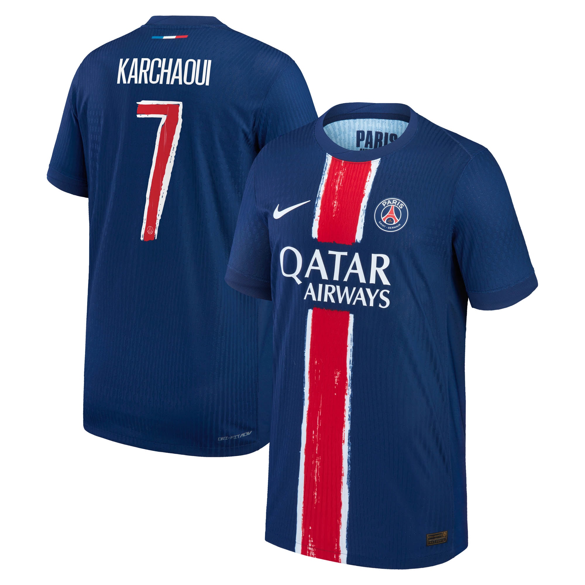 Exklusive psg nike dri-fit adv heimspieltrikot 2024-25 – kinder mit karchaoui 7-aufdruck Kollektion – Premium Paris Saint Germain Trikots