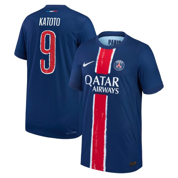 Exklusive psg nike dri-fit adv heimspieltrikot 2024-25 – kinder mit katoto 9-aufdruck Kollektion – Premium Paris Saint Germain Trikots