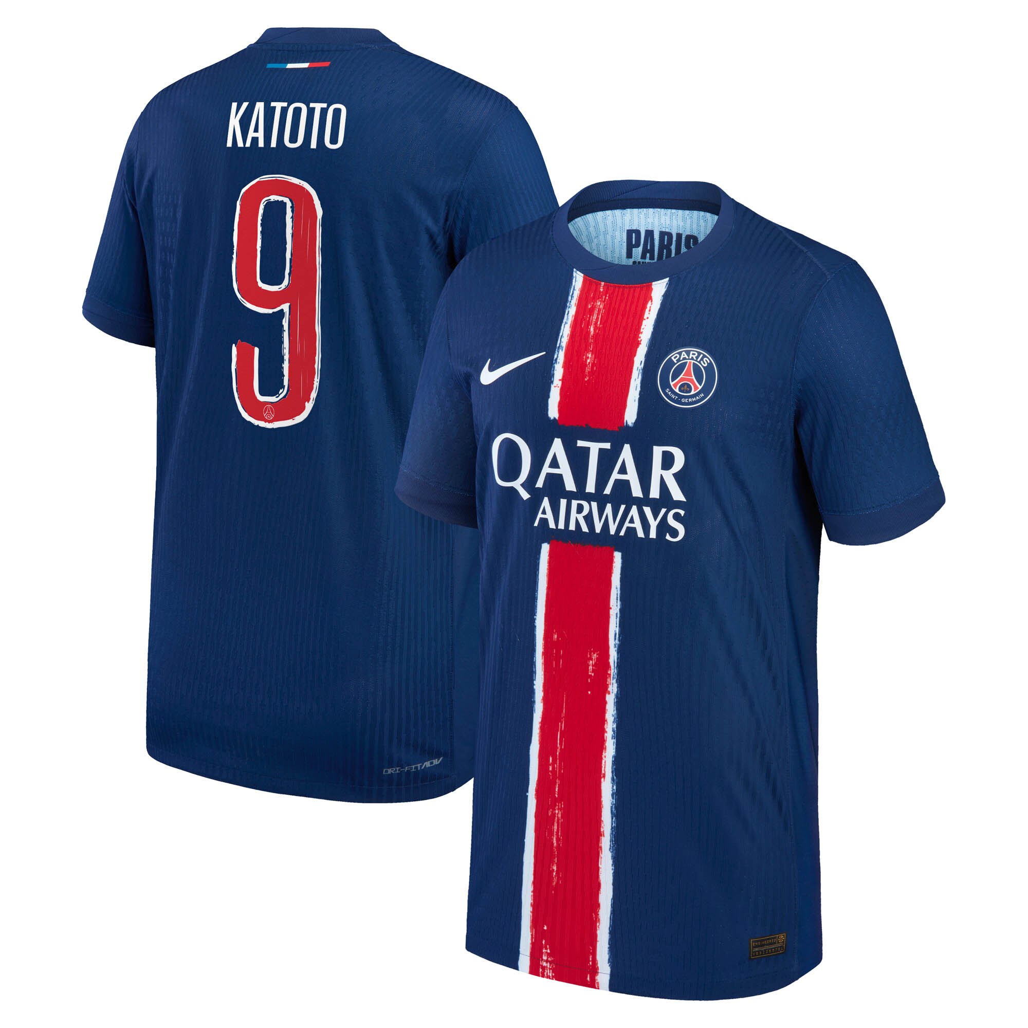 Exklusive psg nike dri-fit adv heimspieltrikot 2024-25 – kinder mit katoto 9-aufdruck Kollektion – Premium Paris Saint Germain Trikots