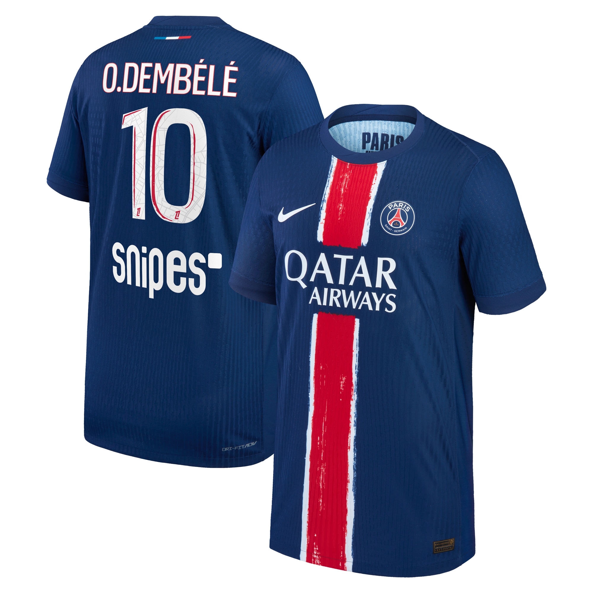 Exklusive psg nike dri-fit adv heimspieltrikot 2024-25 – kinder mit o.dembele 10-aufdruck Kollektion – Premium Paris Saint Germain Trikots