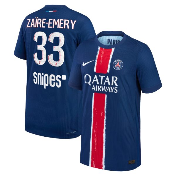 Exklusive psg nike dri-fit adv heimspieltrikot 2024-25 – kinder mit zaire-emery 33-aufdruck Kollektion – Premium Paris Saint Germain Trikots