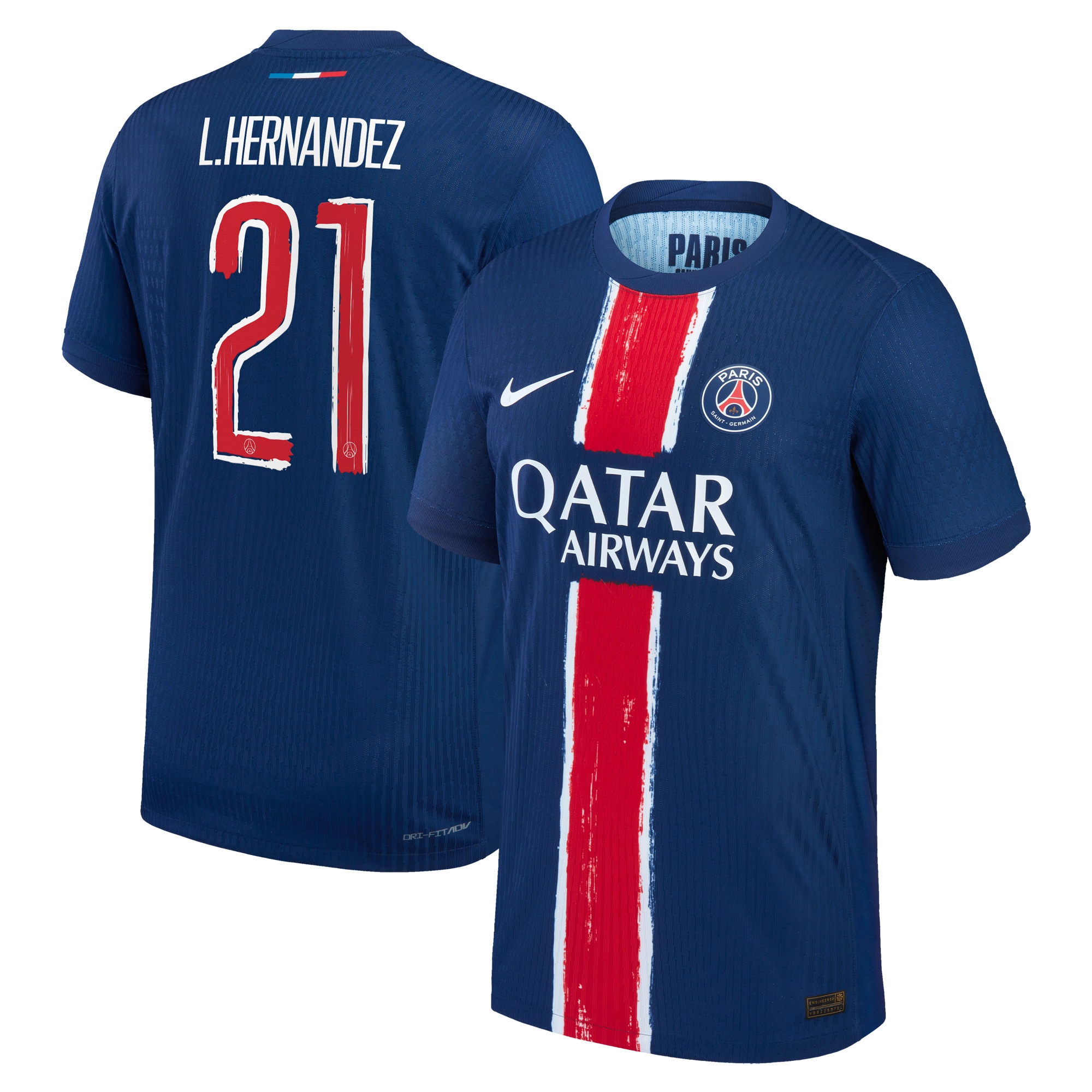Exklusive psg nike dri-fit adv heimspieltrikot 2024-25 mit cup-aufdruck l.hernandez 21 Kollektion – Premium Paris Saint Germain Trikots