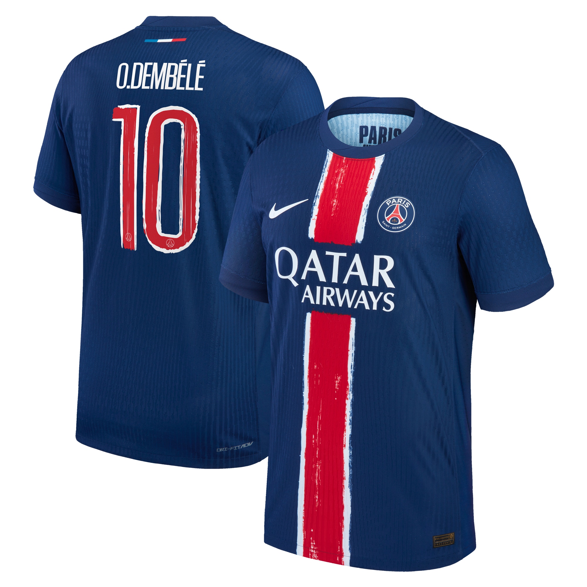Exklusive psg nike dri-fit adv heimspieltrikot 2024-25 mit cup-aufdruck o.dembele 10 Kollektion – Premium Paris Saint Germain Trikots