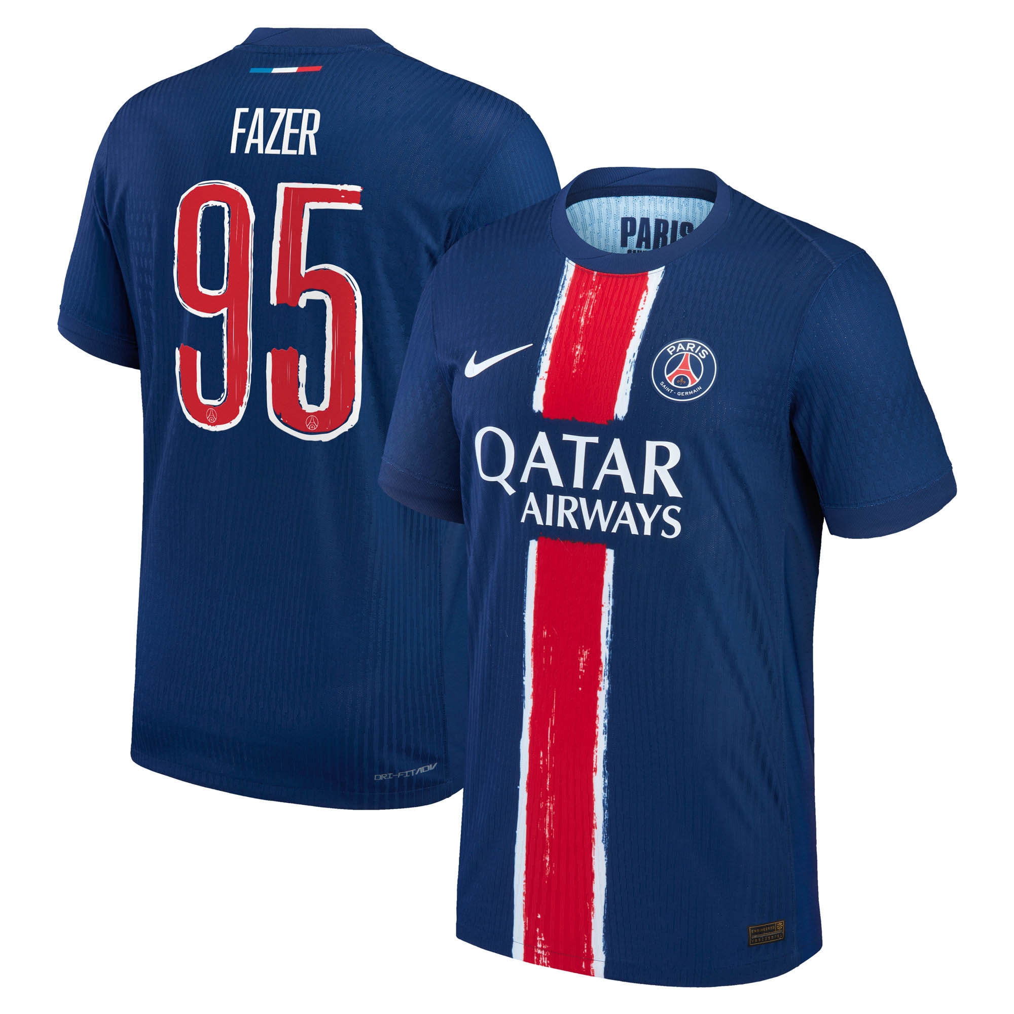 Exklusive psg nike dri-fit adv heimspieltrikot 2024-25 mit fazer 95-aufdruck Kollektion – Premium Paris Saint Germain Trikots