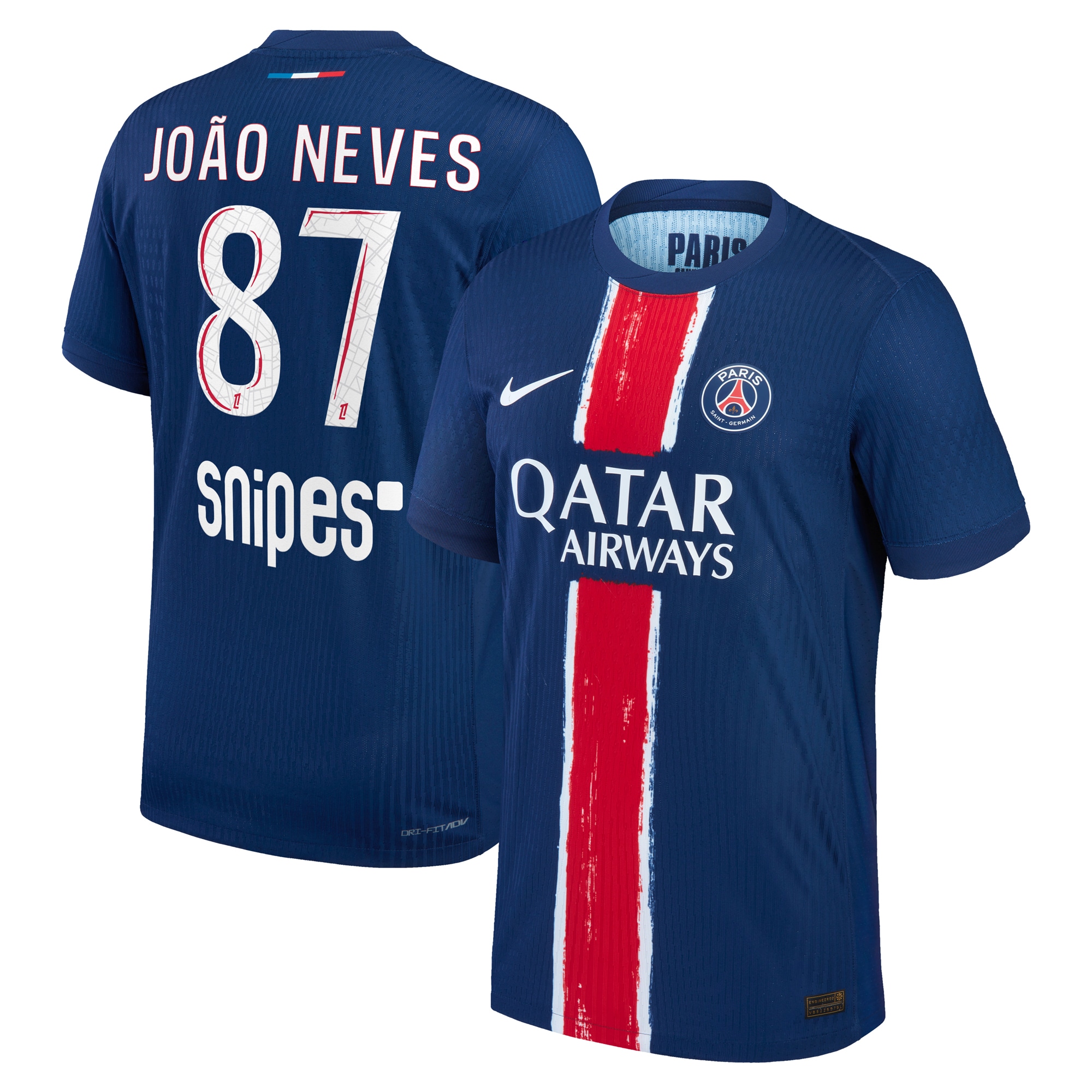 Exklusive psg nike dri-fit adv heimspieltrikot 2024-25 mit joao neves 87-aufdruck Kollektion – Premium Paris Saint Germain Trikots