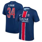 Exklusive psg nike dri-fit adv heimspieltrikot 2024-25 mit n.traore 34-aufdruck Kollektion – Premium Paris Saint Germain Trikots