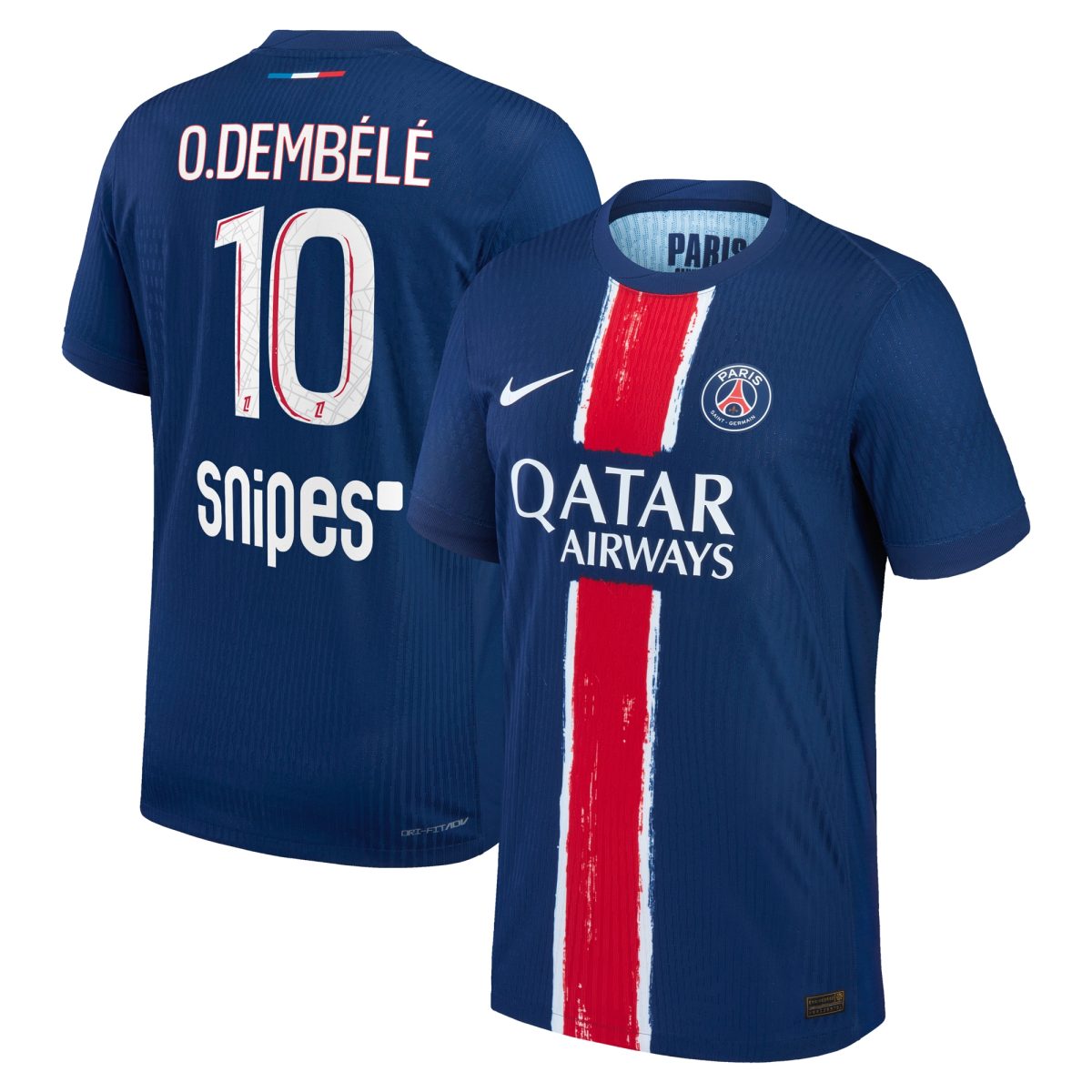 Exklusive psg nike dri-fit adv heimspieltrikot 2024-25 mit o.dembele 10-aufdruck Kollektion – Premium Paris Saint Germain Trikots