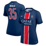 Exklusive psg nike heimstadiontrikot 2024-25 – damen mit cup-aufdruck beraldo 35 Kollektion – Premium Paris Saint Germain Trikots