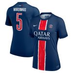 Exklusive psg nike heimstadiontrikot 2024-25 – damen mit cup-aufdruck marquinhos 5 Kollektion – Premium Paris Saint Germain Trikots