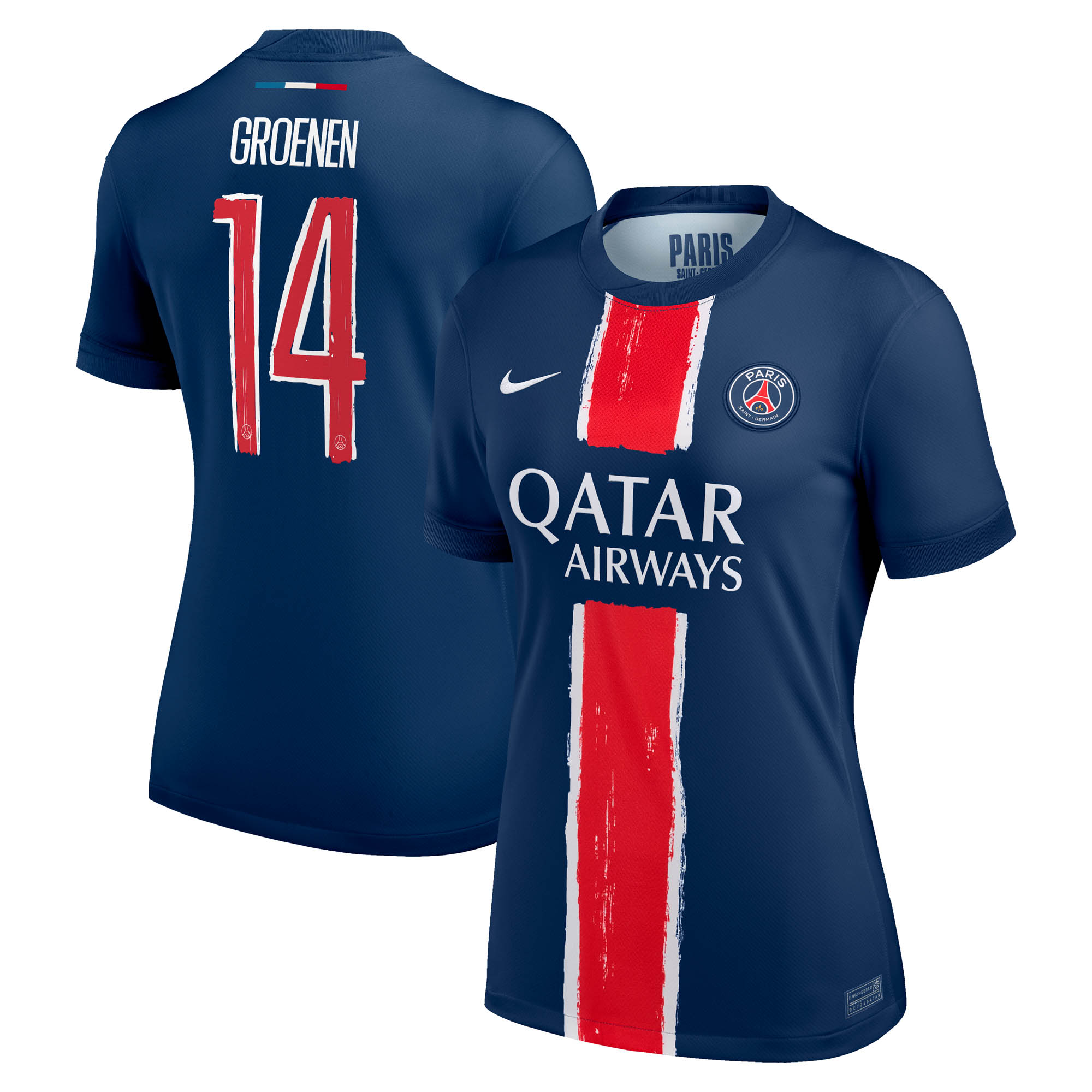 Exklusive psg nike heimstadiontrikot 2024-25 – damen mit groenen 14-aufdruck Kollektion – Premium Paris Saint Germain Trikots
