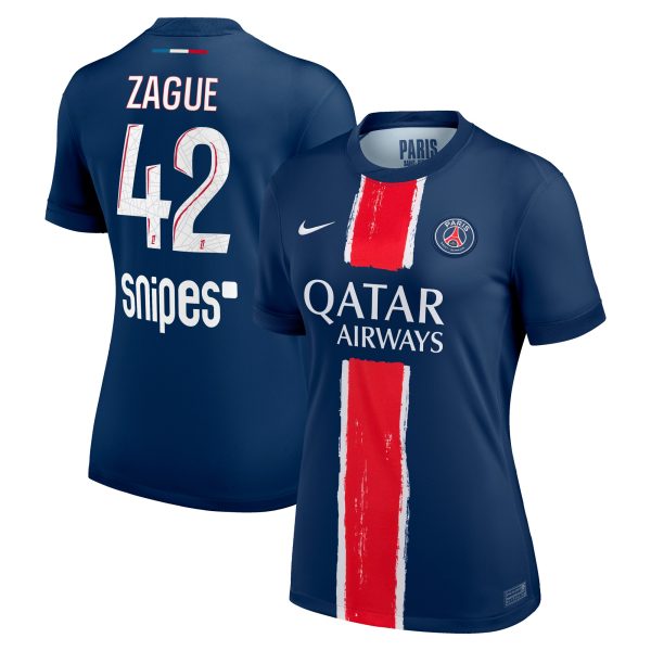 Exklusive psg nike heimstadiontrikot 2024-25 – damen mit zague 42-aufdruck Kollektion – Premium Paris Saint Germain Trikots