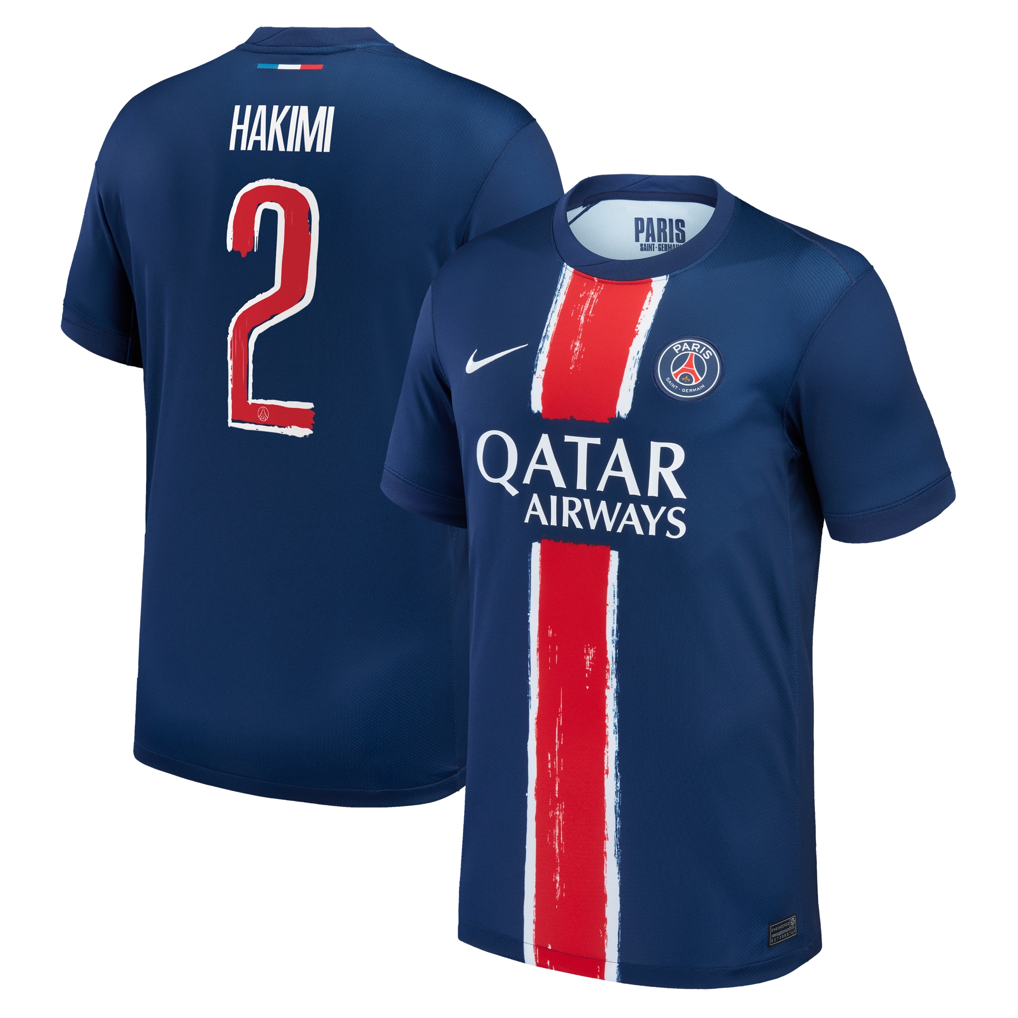 Exklusive psg nike heimstadiontrikot 2024-25 – kinder mit cup-aufdruck hakimi 2 Kollektion – Premium Paris Saint Germain Trikots