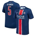 Exklusive psg nike heimstadiontrikot 2024-25 – kinder mit de almeida 5-aufdruck Kollektion – Premium Paris Saint Germain Trikots