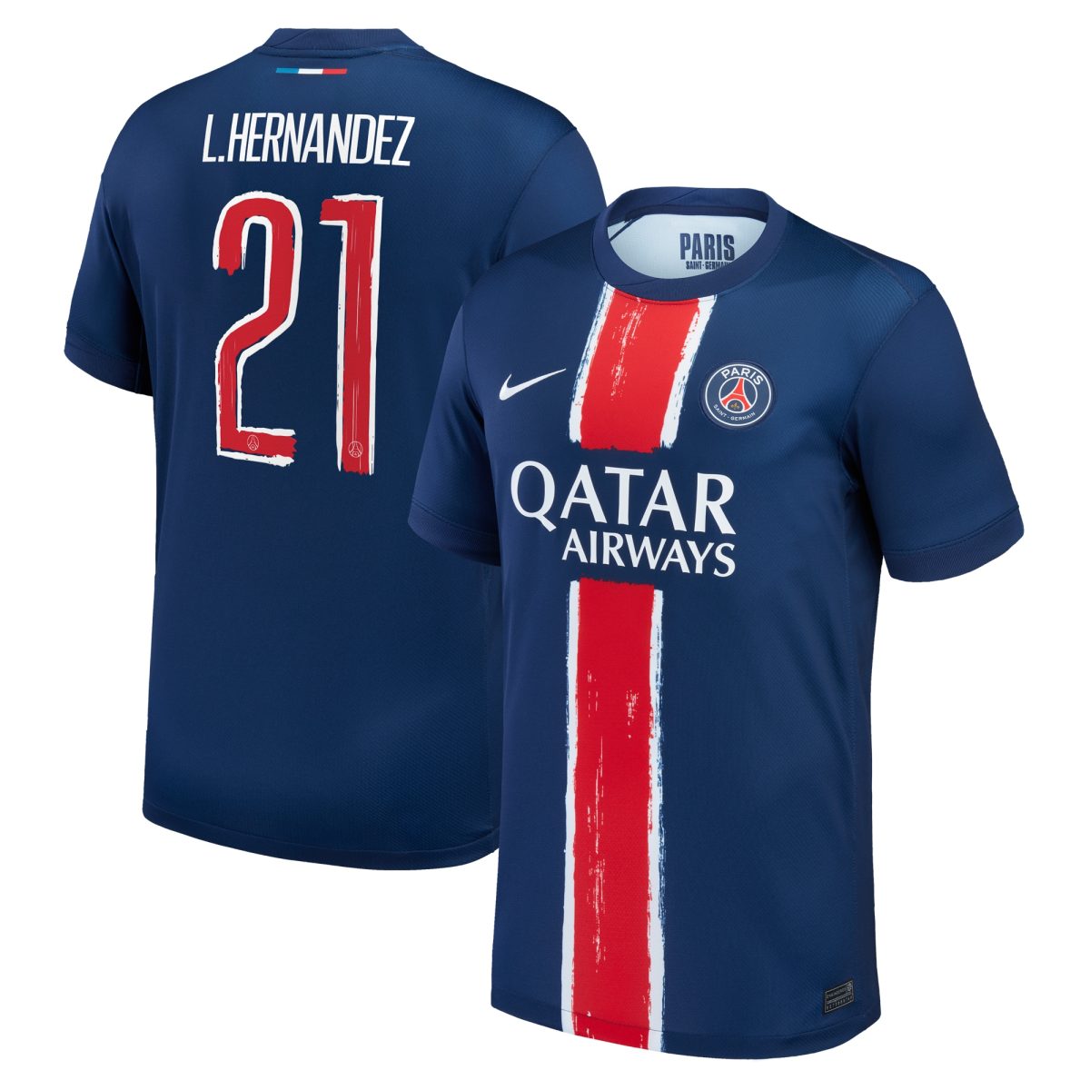 Exklusive psg nike heimstadiontrikot 2024-25 mit cup-aufdruck l.hernandez 21 Kollektion – Premium Paris Saint Germain Trikots