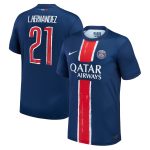 Exklusive psg nike heimstadiontrikot 2024-25 mit cup-aufdruck l.hernandez 21 Kollektion – Premium Paris Saint Germain Trikots