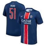 Exklusive psg nike heimstadiontrikot 2024-25 mit cup-aufdruck pacho 51 Kollektion – Premium Paris Saint Germain Trikots