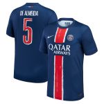 Exklusive psg nike heimstadiontrikot 2024-25 mit de almeida 5-aufdruck Kollektion – Premium Paris Saint Germain Trikots