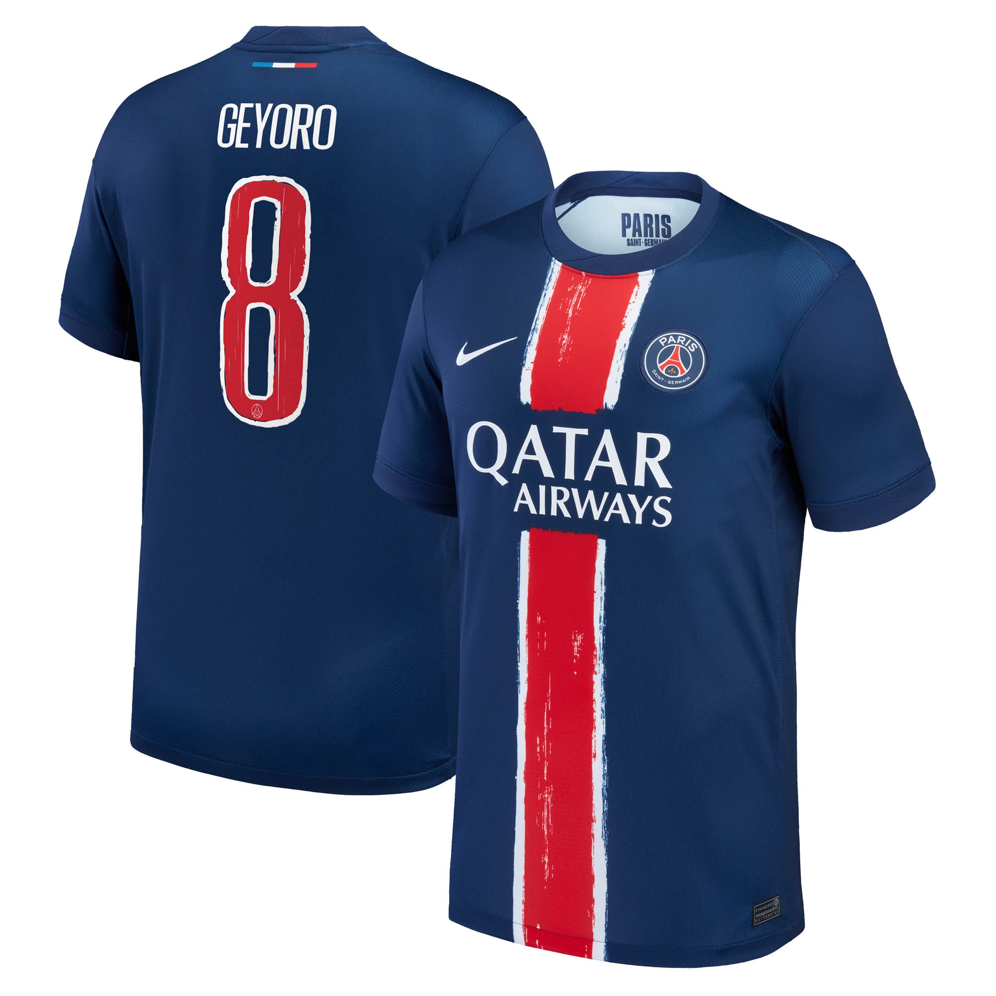 Exklusive psg nike heimstadiontrikot 2024-25 mit geyoro 8-aufdruck Kollektion – Premium Paris Saint Germain Trikots