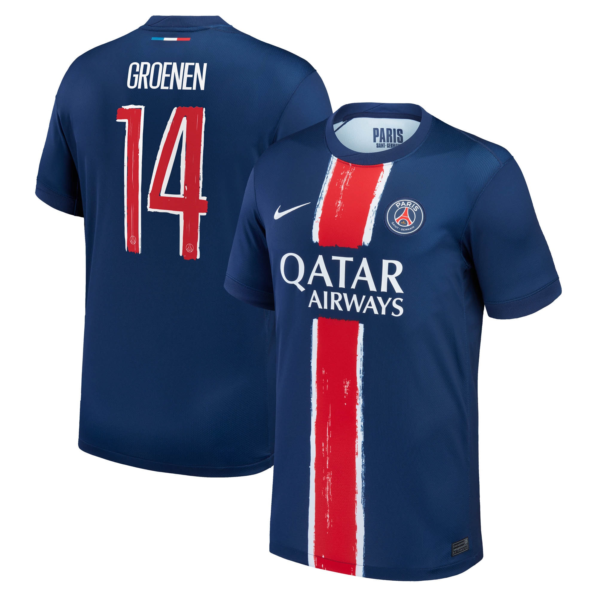 Exklusive psg nike heimstadiontrikot 2024-25 mit groenen 14-aufdruck Kollektion – Premium Paris Saint Germain Trikots