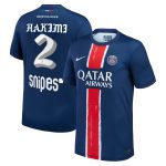 Exklusive psg nike heimstadiontrikot 2024-25 mit hakimi 2 born x raised-aufdruck Kollektion – Premium Paris Saint Germain Trikots