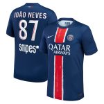 Exklusive psg nike heimstadiontrikot 2024-25 mit joao neves 87-aufdruck Kollektion – Premium Paris Saint Germain Trikots