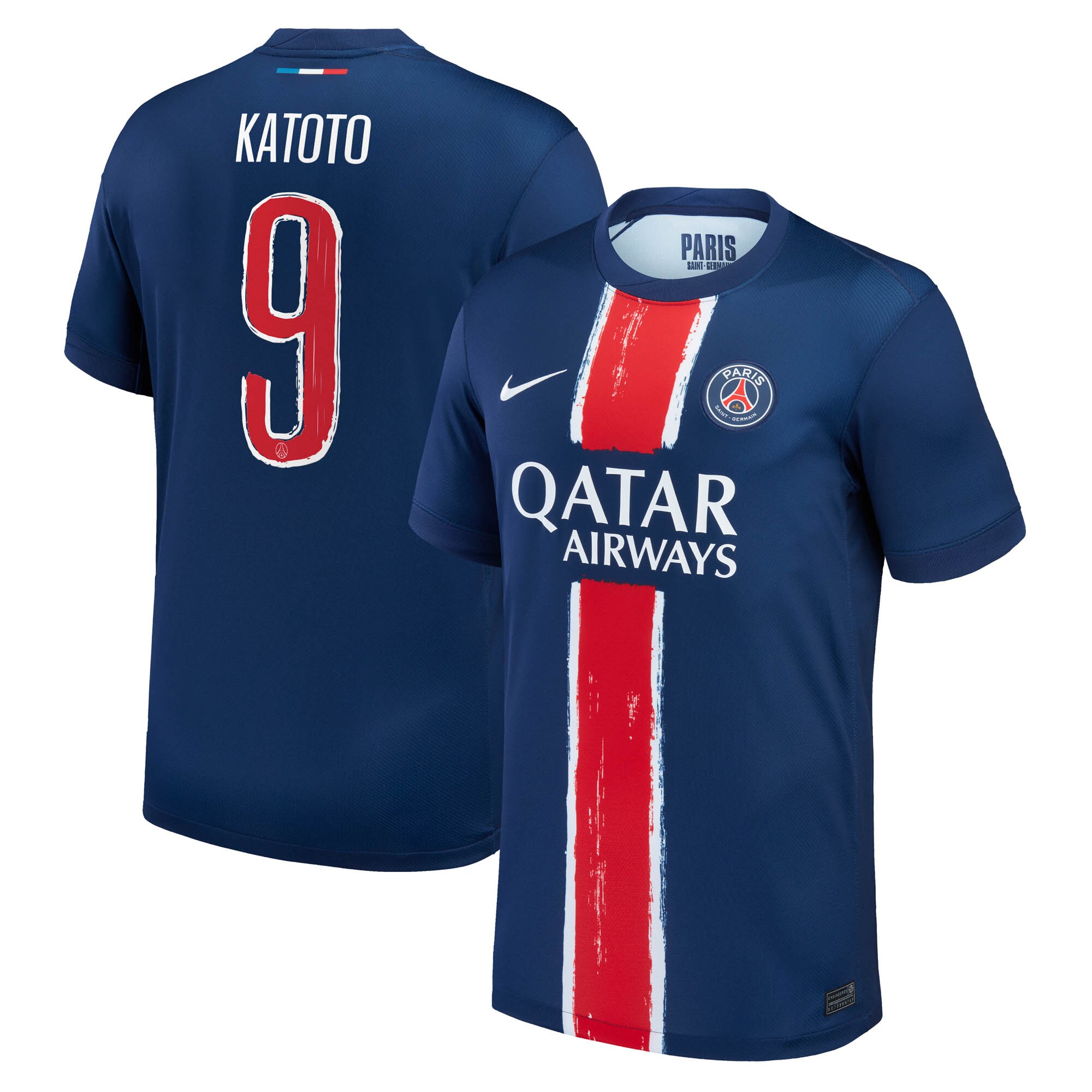 Exklusive psg nike heimstadiontrikot 2024-25 mit katoto 9-aufdruck Kollektion – Premium Paris Saint Germain Trikots